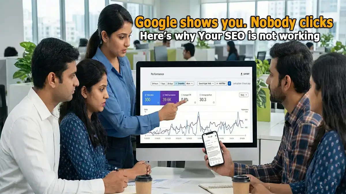 Google shows you. Nobody clicks