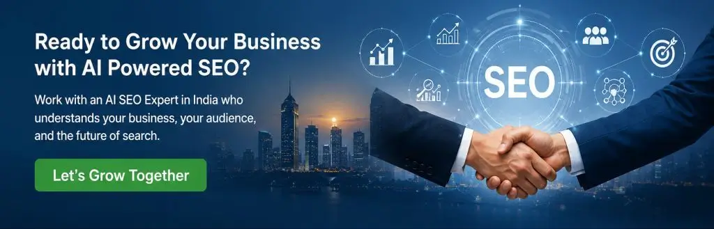AI SEO Expert in India helping businesses grow with AI-powered SEO strategy and digital marketing consultation