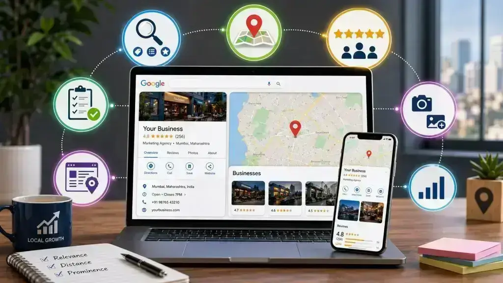 Google Business Profile ranking signals for relevance distance and prominence